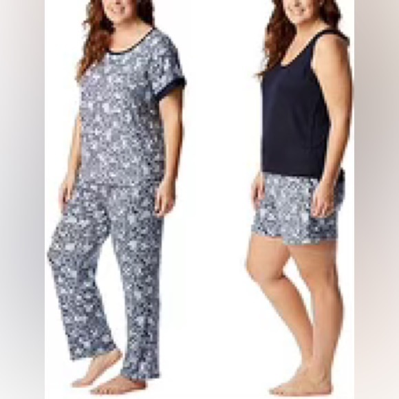 Lucky Brand Super Soft and Cozy Brushed Jersey Knit 4-Piece Pajama Set - Picture 2 of 14